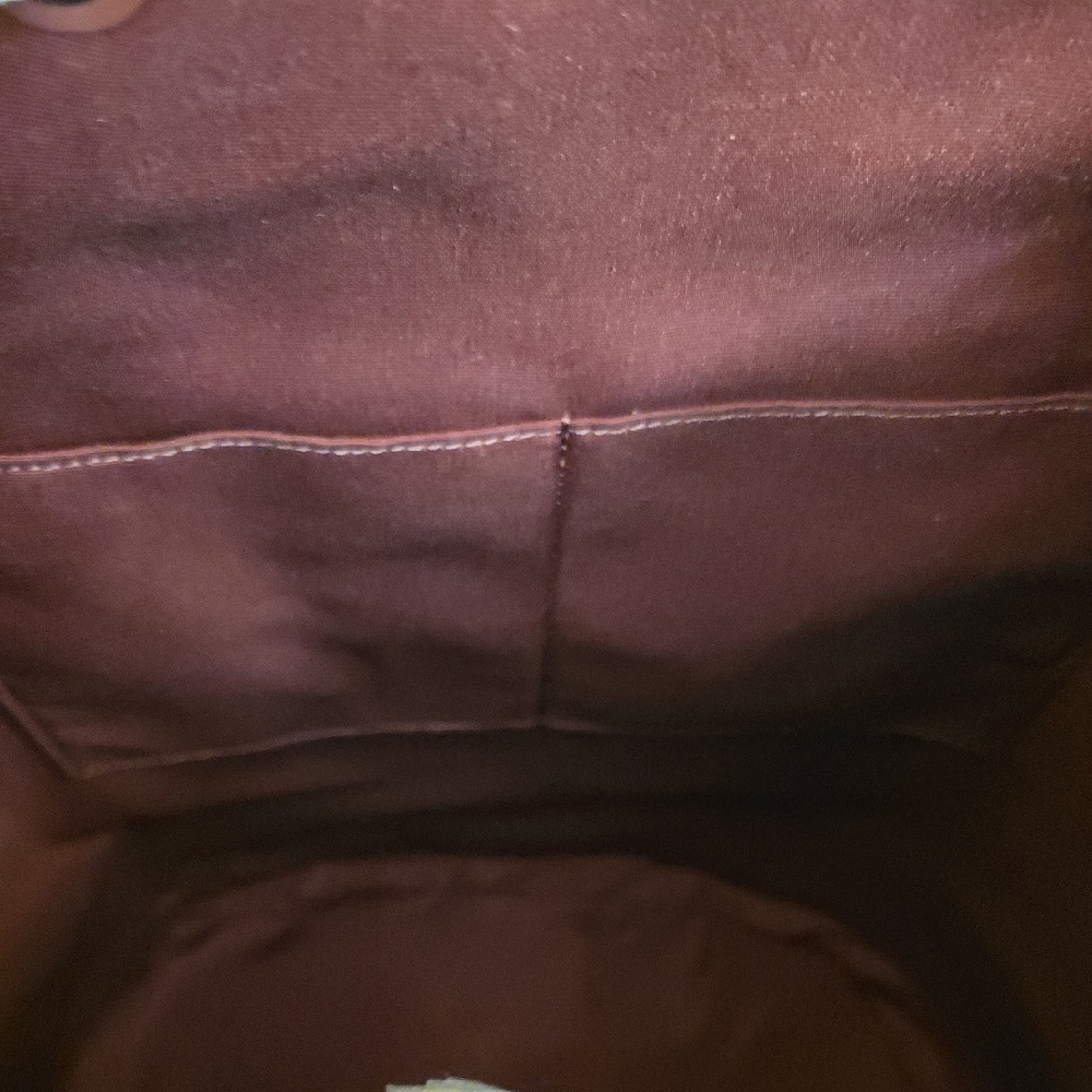 Coach Brown‎ and Orange Backpack with Signature Design - Picture 16 of 16